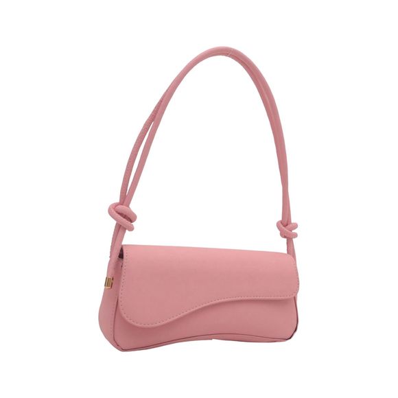 Asymmetrical Flap Shoulder Bag Adjustable Knot Strap Top Handle o_o - Picture 1 of 6